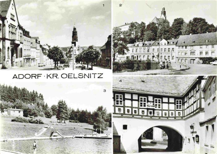 Oelsnitz Erzgebirge Ernst Thaelmann PLatz Elsterstrasse Waldbad Heimatmuseum