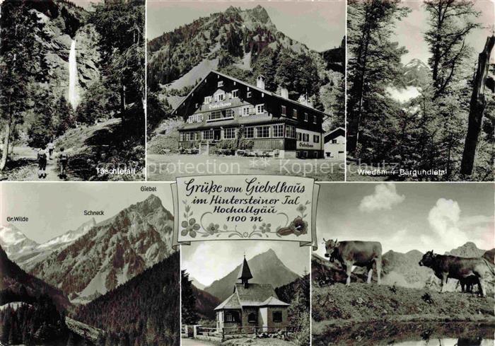 Giebelhaus 1100m Hinterstein Bad Hindelang Taeschlefall Wiedemer Baergundletal K