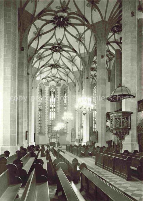 Annaberg -Buchholz Erzgebirge St Annenkirche Mittelschiff