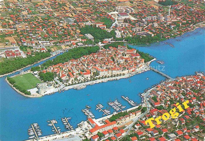 Trogir Trau Croatia Fliegeraufnahme