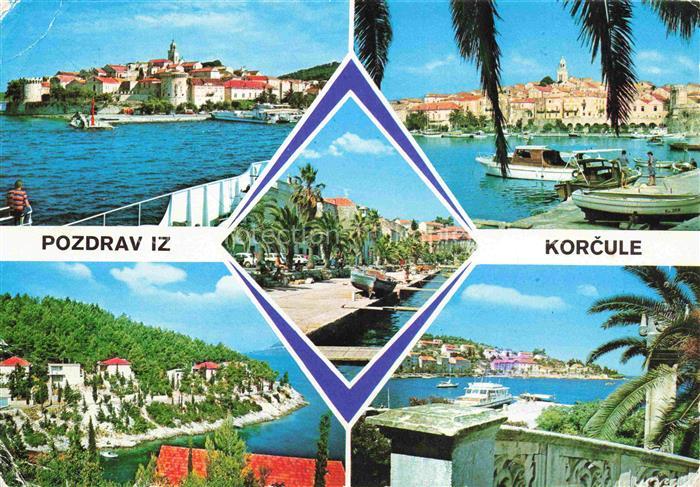 Korcula Curzola Croatia Teilansichten