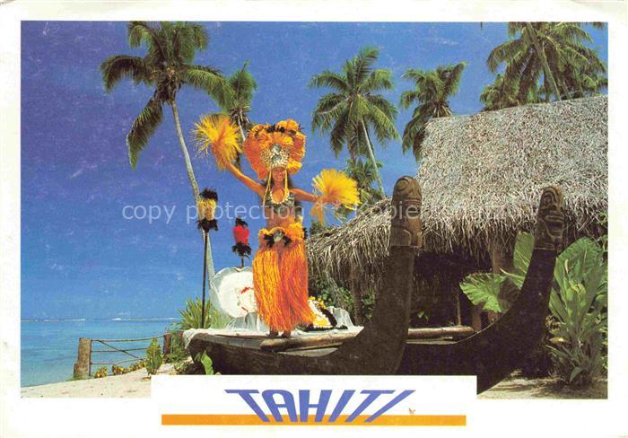 Moorea Tahiti Polynesia Insulanerin Palmen