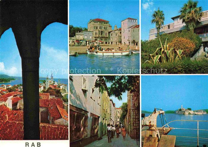 Rab  Croatia Panorama Hafen Hotel Gasse