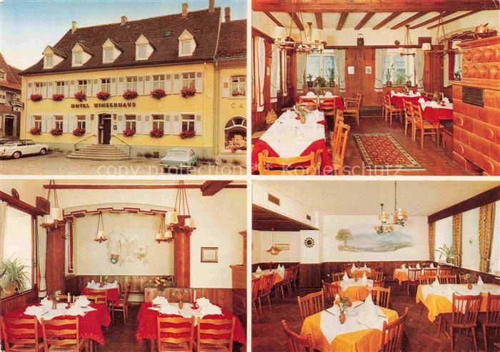 Muellheim Baden Hotel Restaurant Winzerhaus Gastraeume