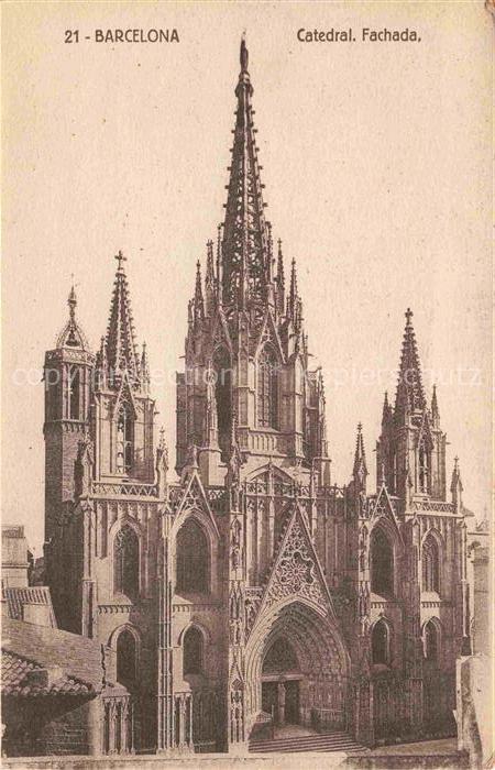 BARCELONA Cataluna ES Catedral fachada