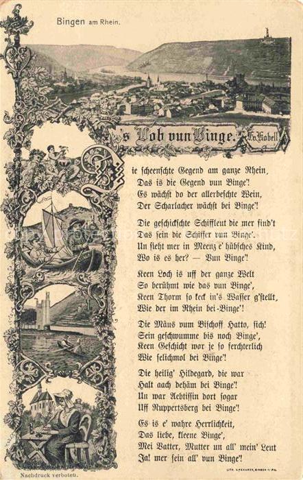 Bingen Rhein 's Lob vun Binge Poesie