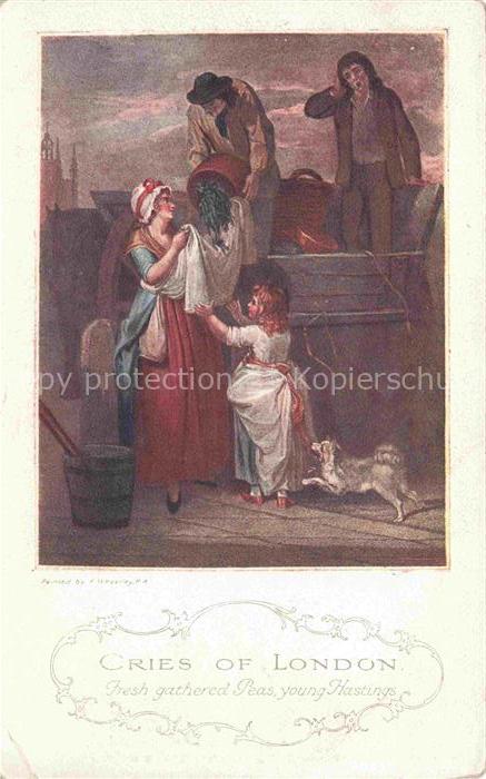 LONDON  UK Cries of London The CWF Series Kuenstlerkarte
