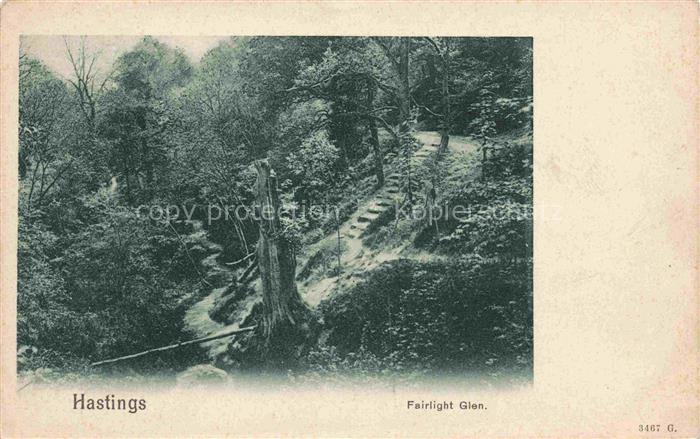 HASTINGS East Sussex UK Fairlight Glen