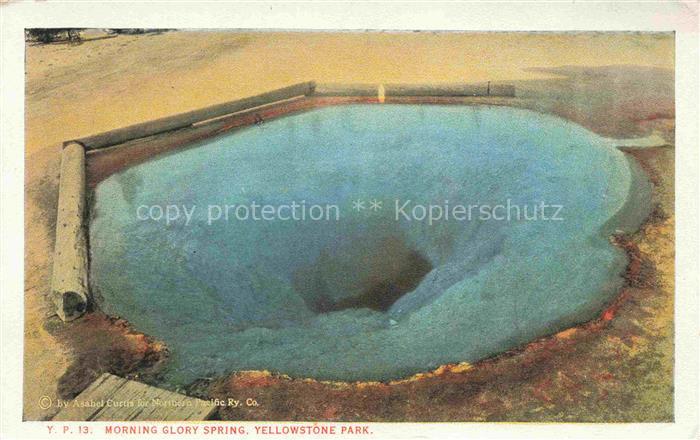 Yellowstone National Park Wyoming USA Morning Glory Spring