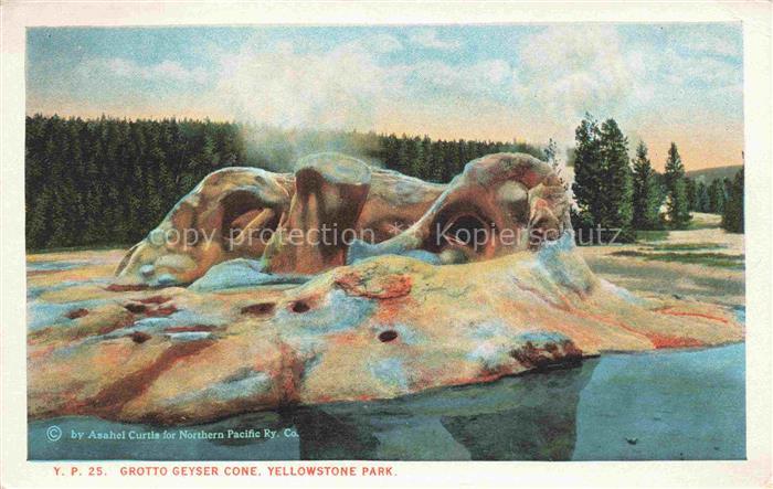 Yellowstone National Park Wyoming USA Grotto Geyser Cone