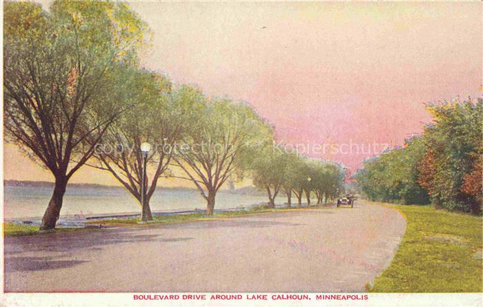 Lake Calhoun Minneapolis Minnesota USA Boulevard Drive around Lake Calhoun Kuens