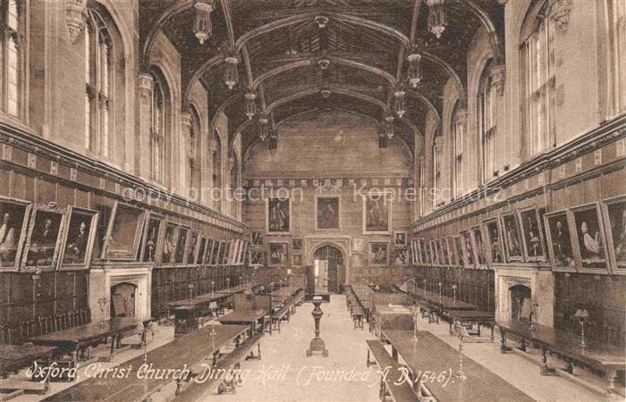 Oxford  Oxfordshire UK Christ Church Dining Hall founded 1546
