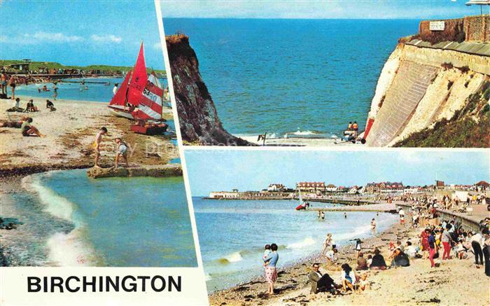 Birchington-on-Sea Thanet Kent UK Kuestenpanorama Strand