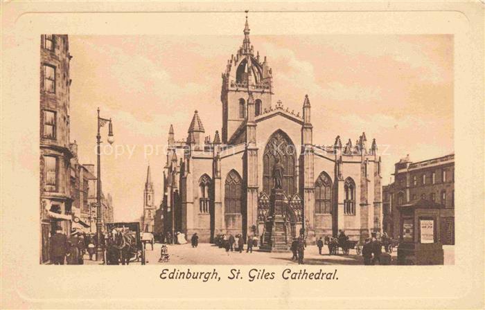 EDINBURGH  SCOTLAND UK St. Giles Cathedral Tucks Post Card No. 2459
