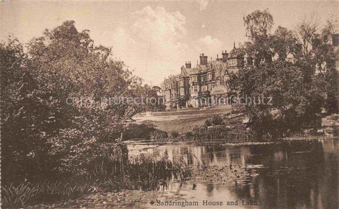 Sandringham Dersingham Norfolk UK Sandringham House and Lake