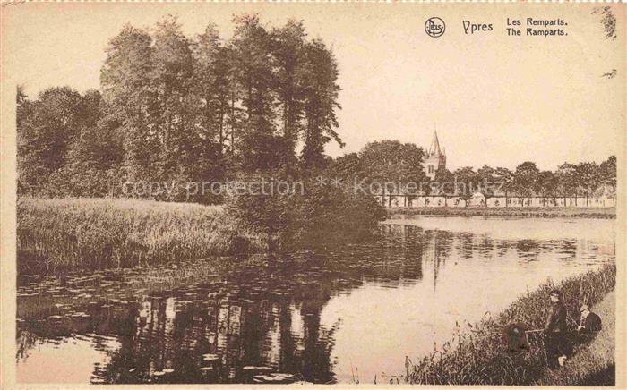 Ypres Ypern Ieper Belgie Les remparts