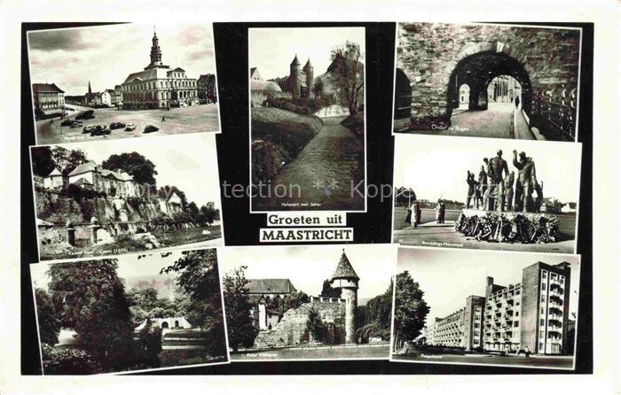 MAASTRICHT NL Teilansichten Denkmal Hochhaeuser