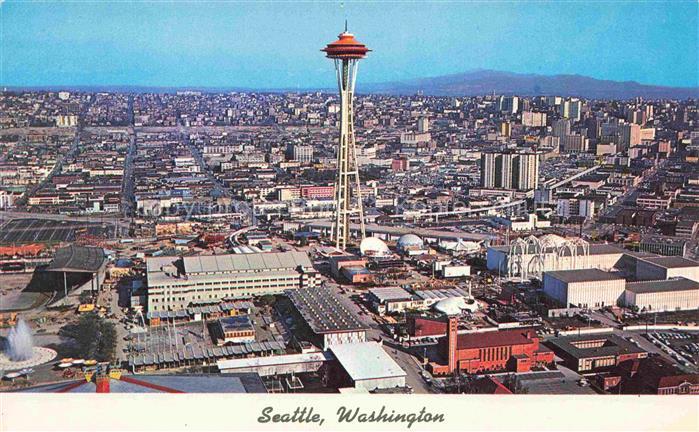 Seattle Washington USA Panorama view over the city