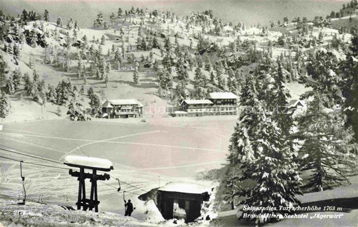 Turracherhoehe 1783m Kaernten Steiermark AT Winterpanorama Schiparadies Brandsta