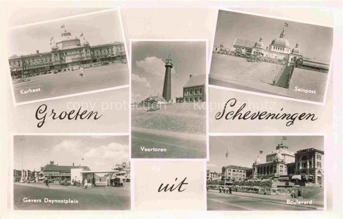 SCHEVENINGEN Den Haag Zuid-Holland NL Kurhaus Gevers Deynootplein Vuurtoren Sein