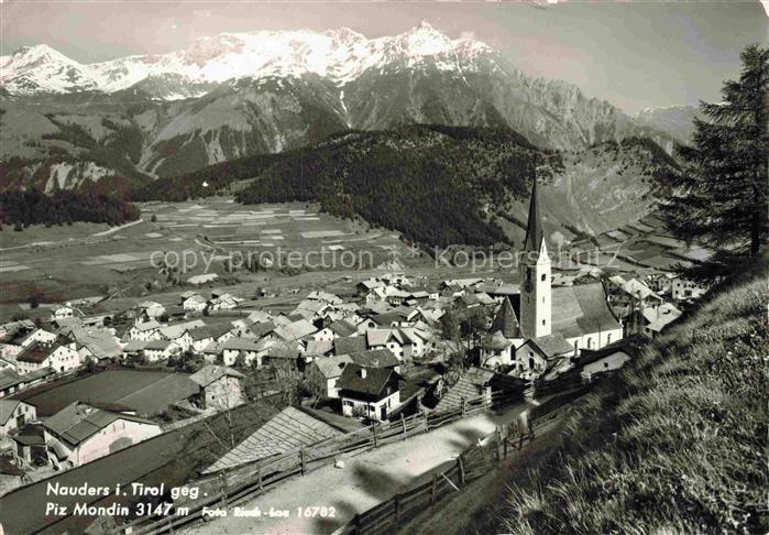 Nauders Tirol AT Panorama Blick gegen Piz Mondin