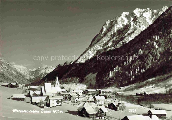 Brand  Vorarlberg AT Panorama Wintersportplatz Alpen