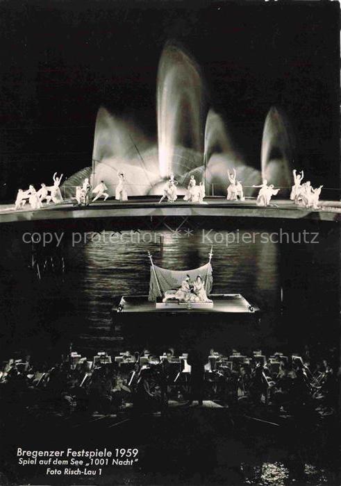 Bregenz Vorarlberg Bodensee Bregenzer Festspiele Spiel auf dem See 1001 Nacht