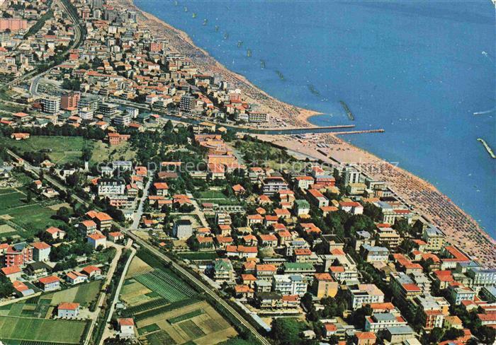 Bellaria Rimini IT Igea Marina spiaggie veduta aerea