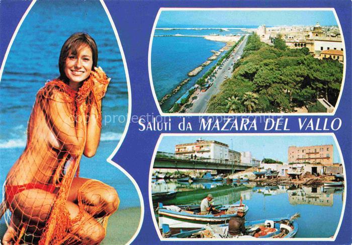 Mazara del Vallo Kuestenpanorama Hafen Fischer Badenixe