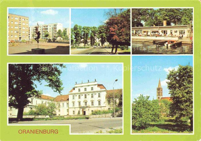 Oranienburg Neubaugebiet Schloss am Platz des Friedens Gaststaette Dietrich am L