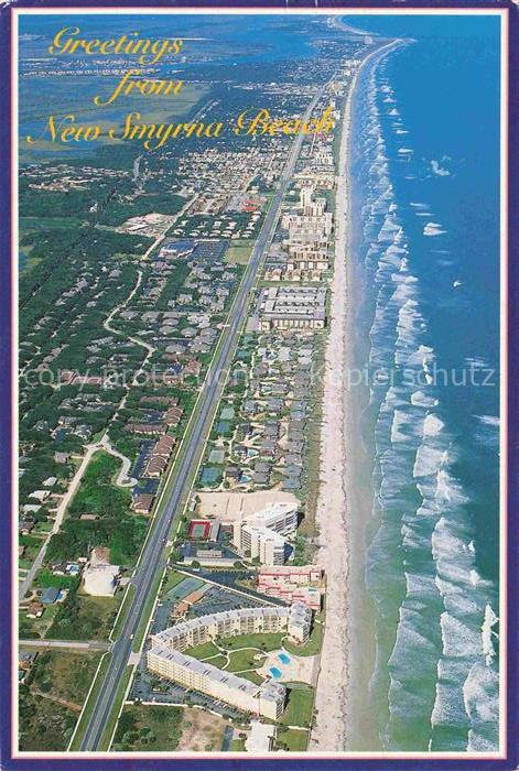 New Smyrna Beach Florida USA Kuestenpanorama Strand Atlantik