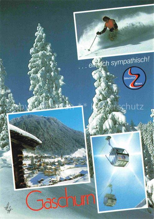 Gaschurn Vorarlberg Skiparadies Silvretta Nova Panorama Seilbahn