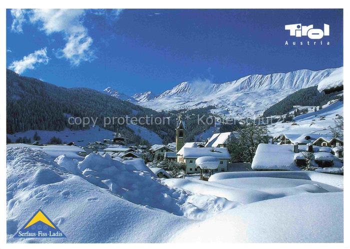 Serfaus Tirol Winterpanorama