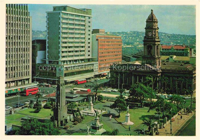 Durban  Southafrica RSA City Gardens Cenotaph and Main Post Office Buildings