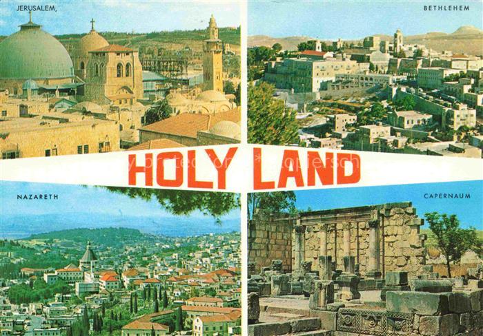 Jerusalem  Yerushalayim Israel mit Bethlehem Nazareth Capernaum