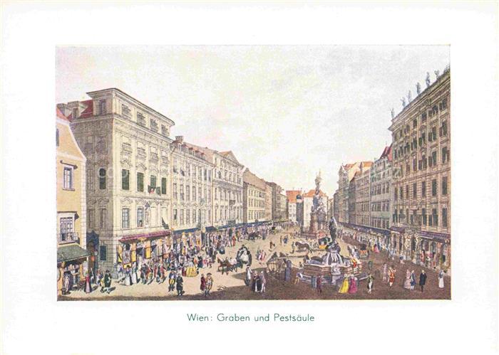 WIEN AT Graben und Pestsaeule