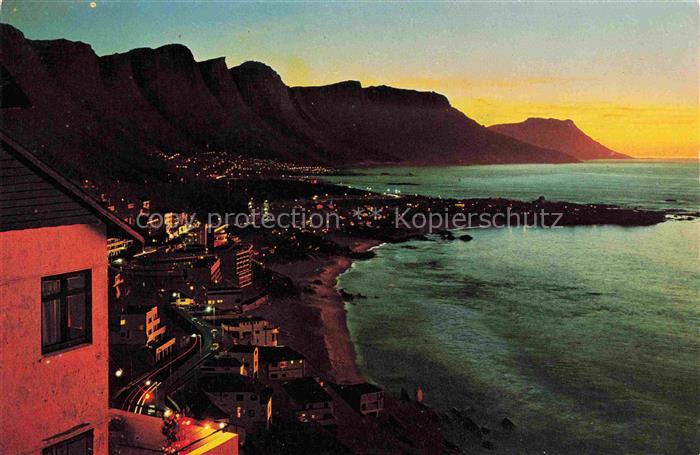 Clifton CAPE TOWN Southafrica Sunset Panorama
