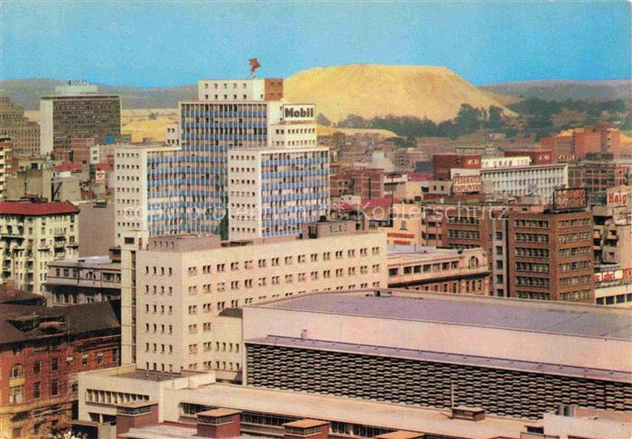 JOHANNESBURG  Gauteng Southafrica RSA City buildings showing a gold mine