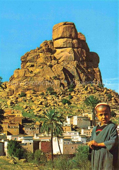 Tafraout Tafraoute Maroc Le Rocher d'Agard Oudad