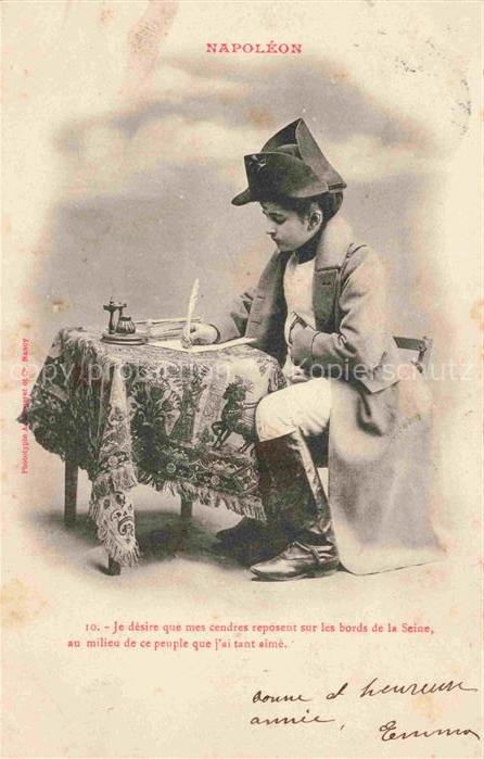 Napoleon Bonaparte Adel Brief schreiben Kind