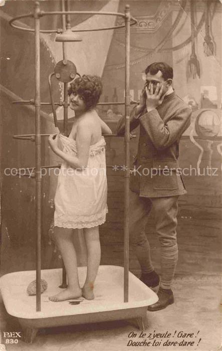 Foto REX Nr. 830 Frau Mann Dusche