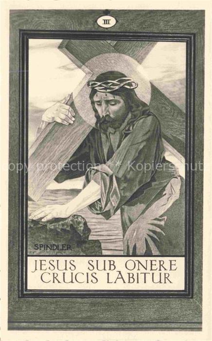 Jesus Christus Christentum Sub Onere Crucis Labitur