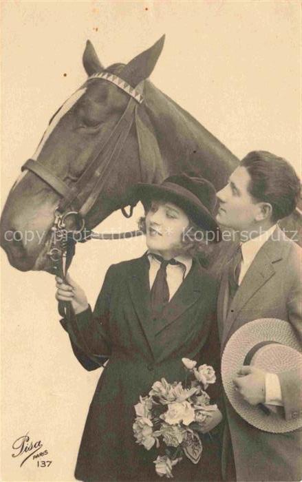 Foto Pisa Nr. 137 Pferd Frau Mann Hut