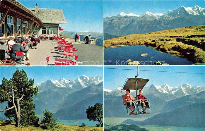 Sessellift Chairlift Telesiege Niederhorn Beatenberg Berghaus