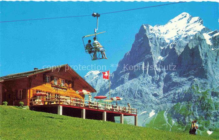 Sessellift Chairlift Telesiege Grindelwald Bort Wetterhorn