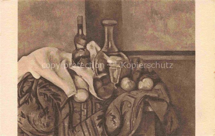 CEZANNE Paul Kuenstlerkarte Still Life