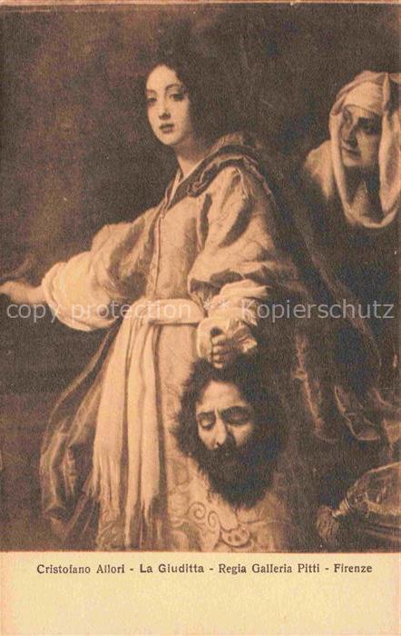 ALLORI Cristofano Kuenstlerkarte La Giuditta Regia Galleria Pitti Firenze