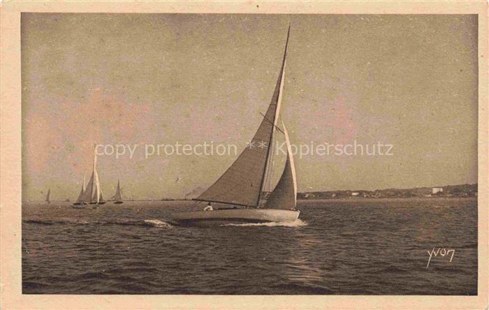 Segelboote Segelschiffe Sailing Voile Vela-- Arcachon