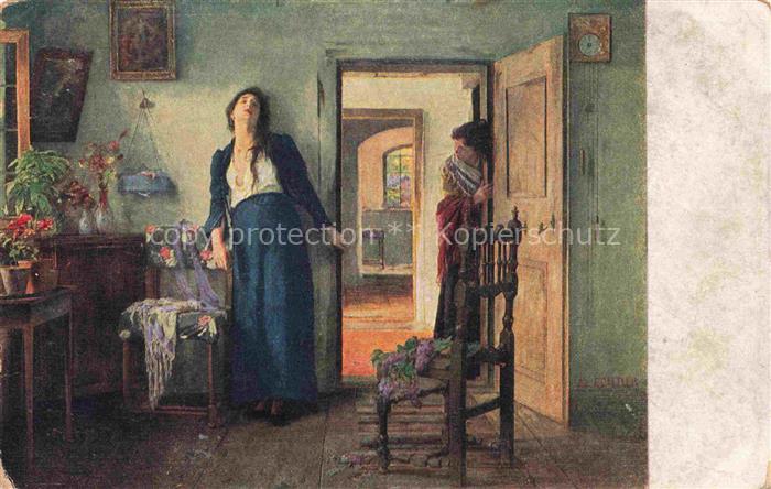 Echtler Adolf Kuenstlerkarte Verlassen