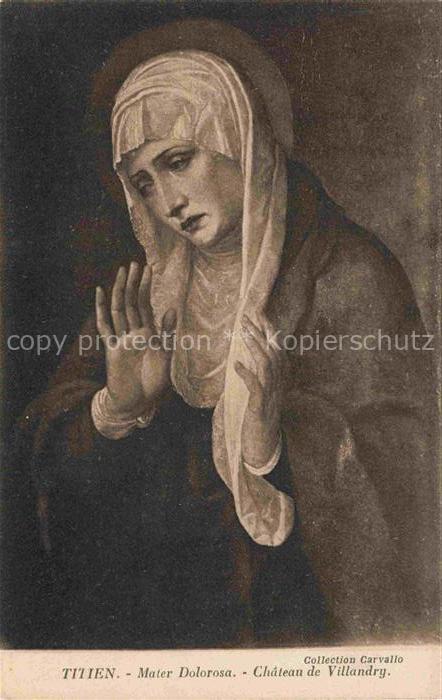 Titien Kuenstlerkarte Maler Dolorosa